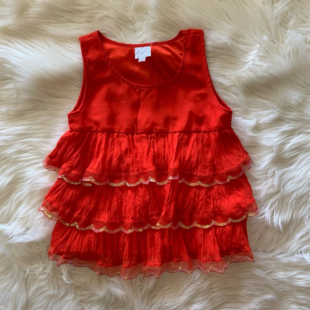 🛍 SALE DSigned Disney Festive Ruffle Flounce Top